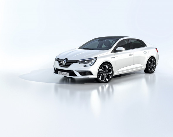 Обои картинки фото автомобили, renault, mеgane, 2016г, sedan