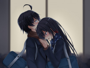 Картинка аниме oregairu двое