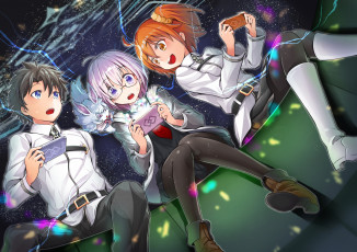 Картинка аниме fate stay+night фон девушки взгляд