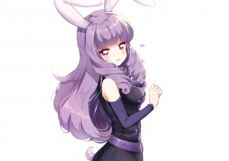 Картинка аниме животные +существа девочка