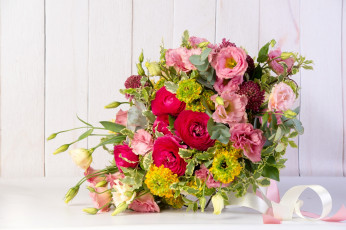 Картинка цветы букеты +композиции разноцветные