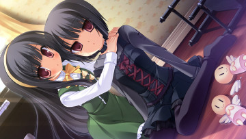 Картинка аниме midori+no+umi девушки взгляд фон