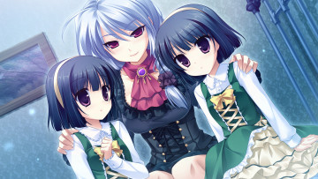 Картинка аниме midori+no+umi фон взгляд девушки