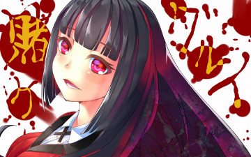 Картинка аниме kakegurui фон взгляд девушка