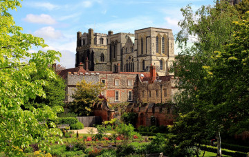 Картинка англия города -+дворцы +замки +крепости облака деревья