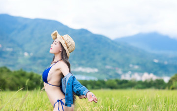 Картинка девушки -unsort+ азиатки азиатка девушка лето