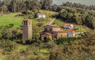 Картинка испания города -+здания +дома деревья трава здания