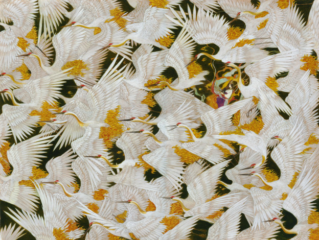 Обои картинки фото аниме, животные,  существа, девушка