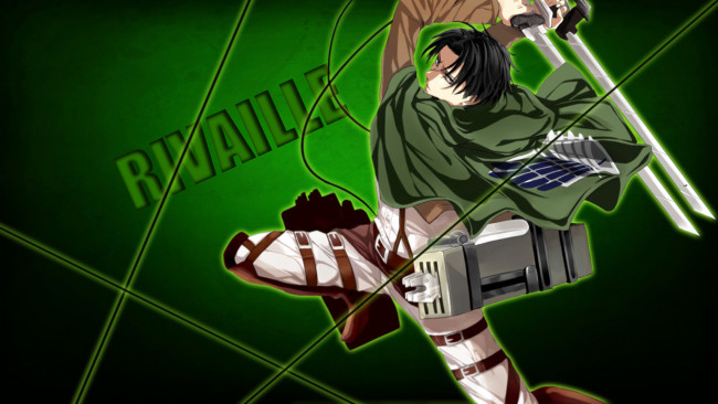 Обои картинки фото аниме, shingeki no kyojin, атака, титанов