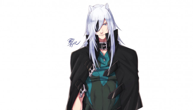 Обои картинки фото аниме, lamento, парень, рибика, рай