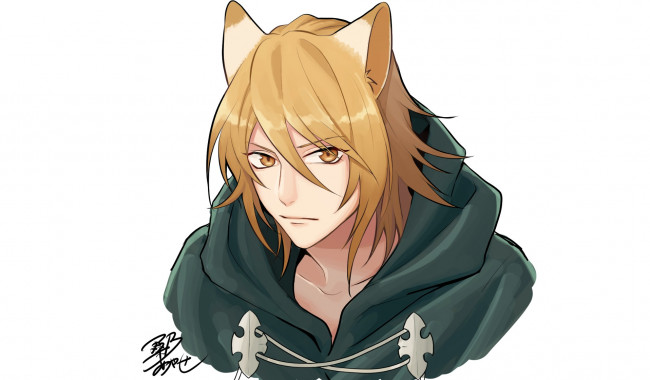 Обои картинки фото аниме, lamento, взгляд