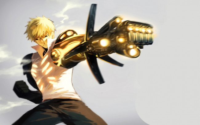 Обои картинки фото аниме, one punch man, генос