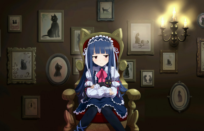 Обои картинки фото аниме, idolm@ster, взгляд, девушка, фон