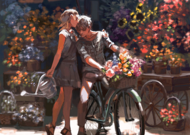 Обои картинки фото аниме, unknown,  другое, двое