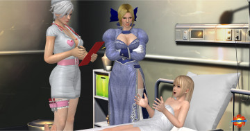 Картинка 3д+графика люди+ people девушки взгляд фон