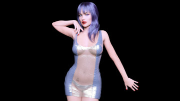 Картинка 3д+графика люди+ people девушка взгляд фон