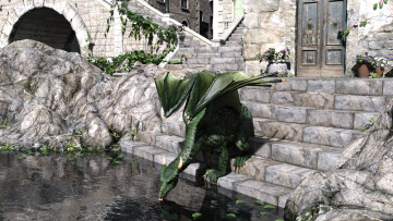 Картинка 3д+графика существа+ creatures дракон