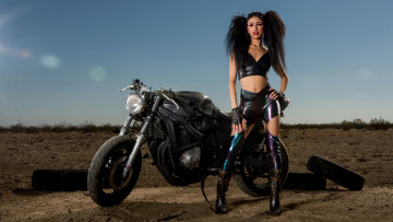 Картинка мотоциклы мото+с+девушкой девушки