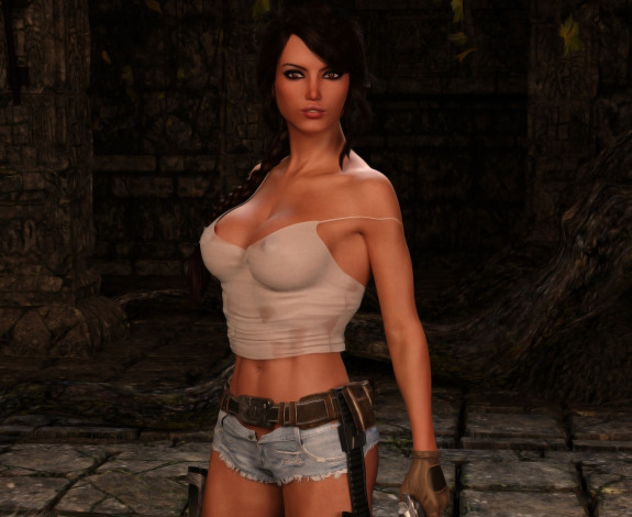 Обои картинки фото 3д графика, люди , people, фон, взгляд, девушка