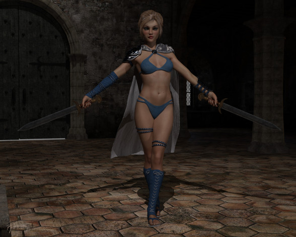 Обои картинки фото 3д графика, фантазия , fantasy, девушка, взгляд, фон