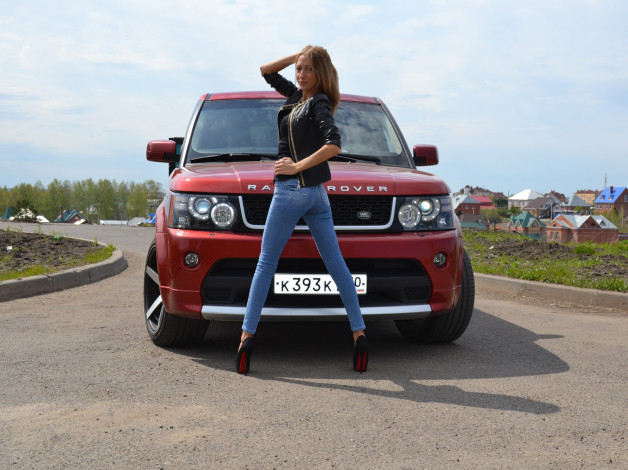 Обои картинки фото автомобили, -авто с девушками, девушки, авто