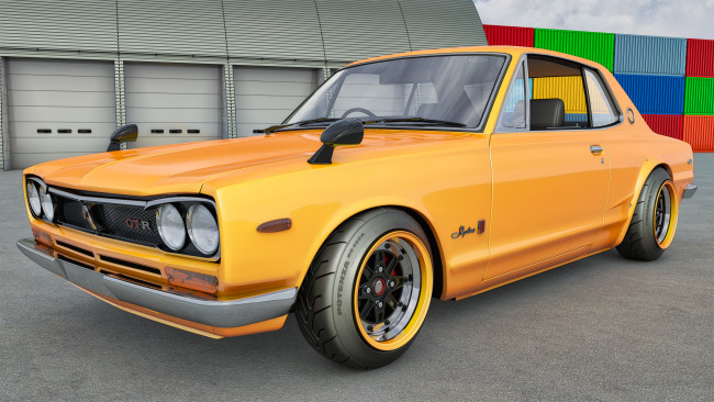 Обои картинки фото автомобили, 3д, nissan