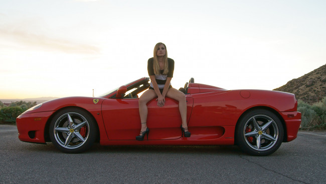 Обои картинки фото автомобили, -авто с девушками, девушки, авто