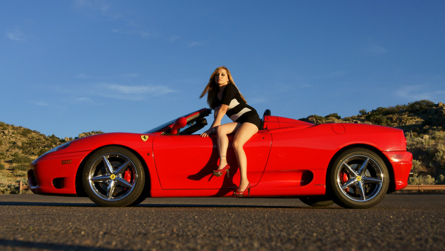 Обои картинки фото автомобили, -авто с девушками, девушки, авто