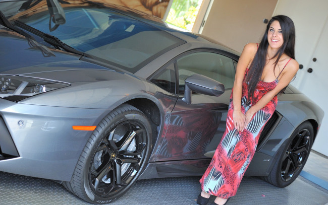 Обои картинки фото автомобили, -авто с девушками, авто, девушки