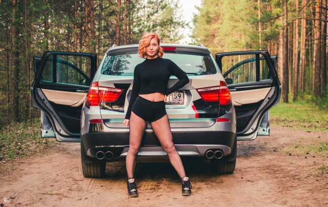 Обои картинки фото автомобили, -авто с девушками, девушки, авто