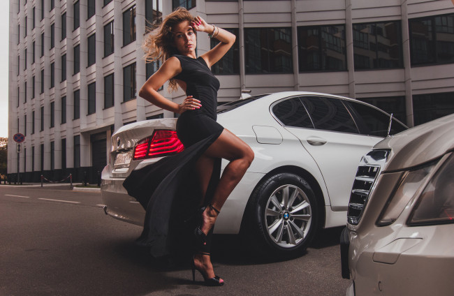 Обои картинки фото автомобили, -авто с девушками, девушки, авто