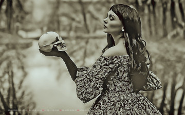 Картинка календари компьютерный+дизайн череп девушка женщина calendar 2019