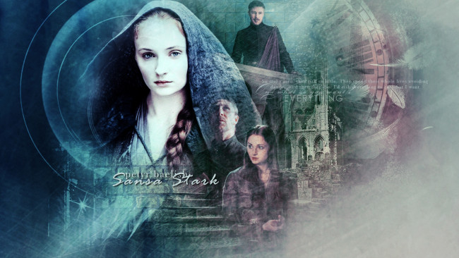 Обои картинки фото кино фильмы, game of thrones , сериал, девушка, фон, мужчина