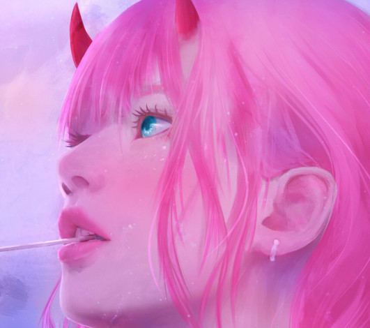 Обои картинки фото аниме, darling in the frankxx, милый, во, франкcе