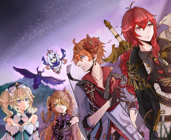 Обои картинки фото аниме, genshin impact, genshin, impact