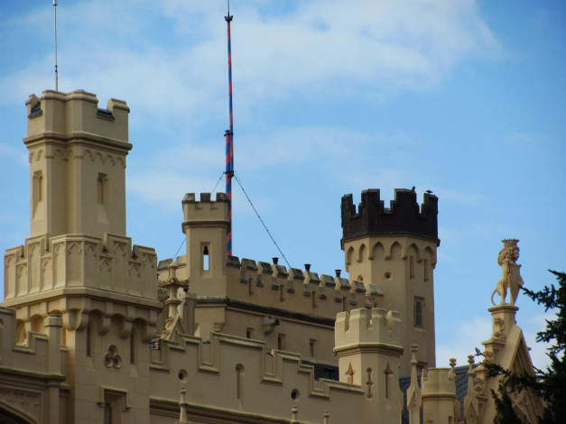 Обои картинки фото lednice castle, города, замок леднице , чехия, lednice, castle