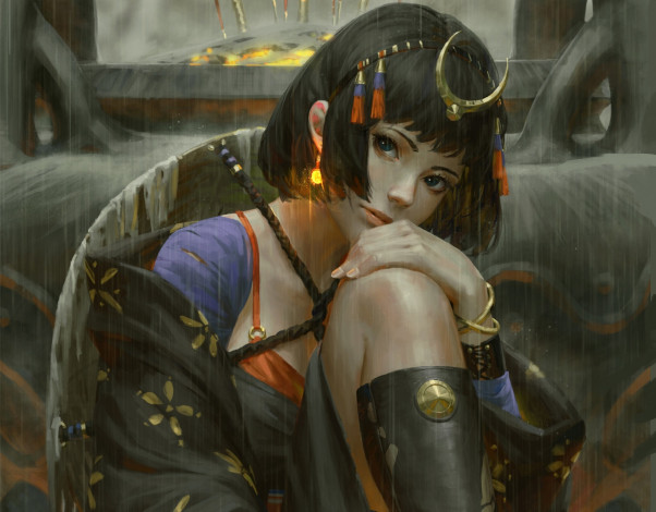 Обои картинки фото фэнтези, _guweiz, девушка