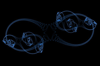Картинка 3д+графика фракталы+ fractal пружина спираль завиток
