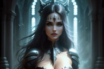 Картинка фэнтези девушки нейросети графика нейроарт ai art нейронные сети рисунки нейро искусство