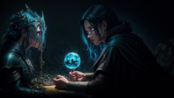 Картинка аниме магия +колдовство +halloween нейросети графика нейроарт ai art нейронные сети рисунки нейро искусство