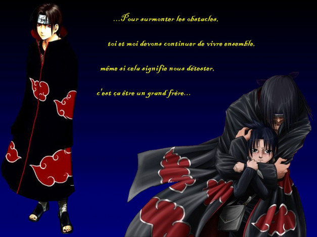 Обои картинки фото аниме, naruto, shinobi, uchiha, itachi, akatsuki