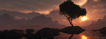 Картинка 3д графика nature landscape природа