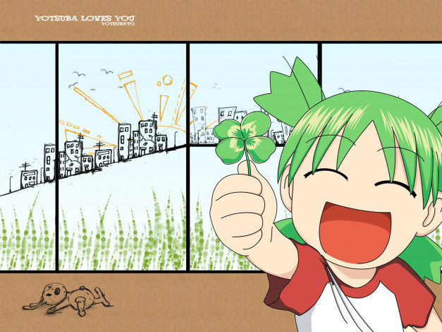Обои картинки фото аниме, yotsubato
