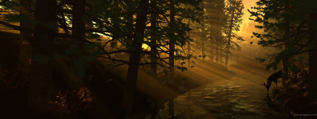 Обои картинки фото 3д, графика, nature, landscape, природа