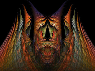 Картинка 3д графика fractal фракталы абстракция