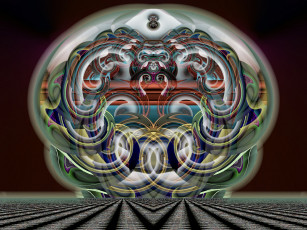 Картинка 3д графика fractal фракталы фрактал