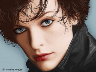 Картинка milla jovovich векторная графика
