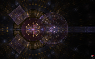 Картинка 3д графика fractal фракталы абстракция