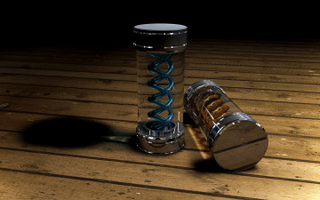 Картинка 3д графика modeling моделирование спирали целиндры