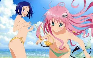 Картинка аниме to love ru девушки